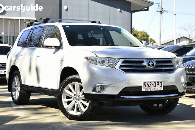 White 2013 Toyota Kluger Wagon Altitude (Fwd) 7 Seat
