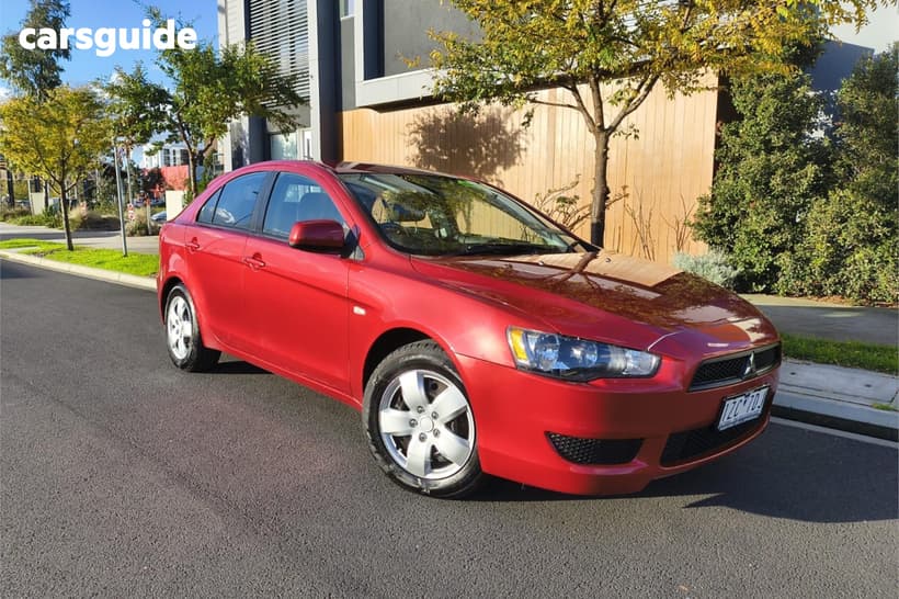 Red 2013 Mitsubishi Lancer Hatchback Es Sportback