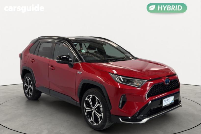 Red 2021 Toyota RAV4 SUV PHV BLACK TONE 4WD