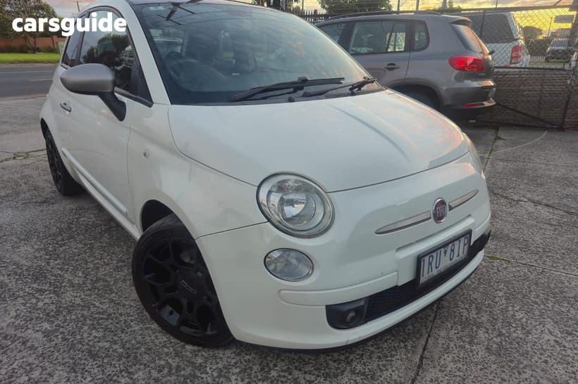 White 2012 Fiat 500 Hatchback Twin Air