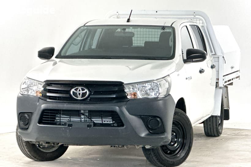 White 2019 Toyota Hilux Double Cab Pick Up Workmate