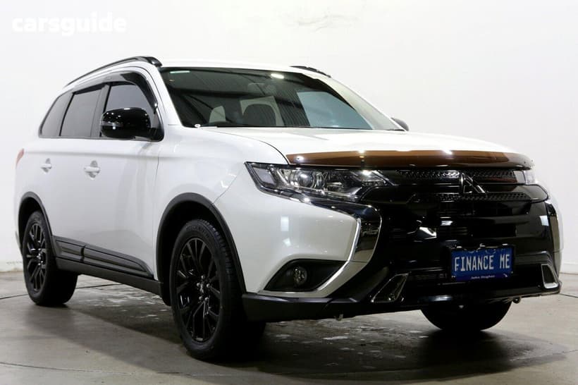 White 2019 Mitsubishi Outlander Wagon Black Edition 7 Seat (2Wd)
