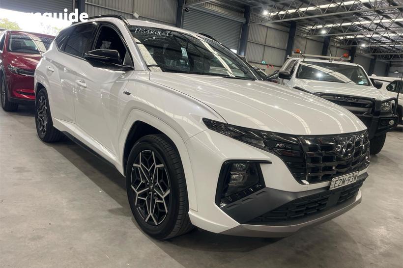 White 2023 Hyundai Tucson Wagon N Line (Fwd)