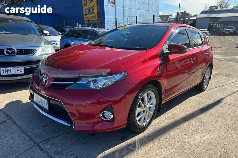 Red 2013 Toyota Corolla Hatchback Ascent Sport