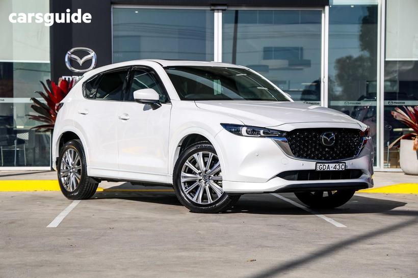 White 2023 Mazda CX-5 Wagon Akera Turbo (Awd)