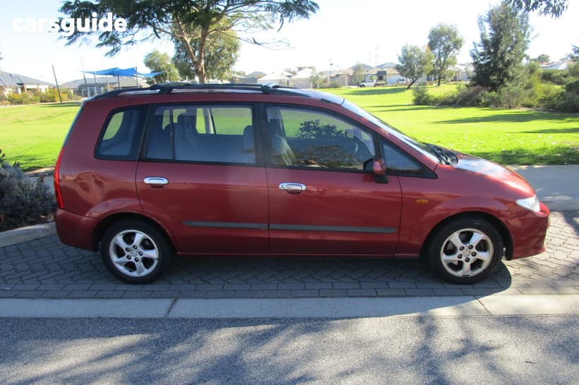 Burgundy 2002 Mazda Premacy Hatchback