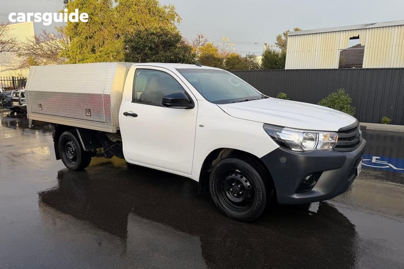 White 2017 Toyota Hilux Cab Chassis Workmate