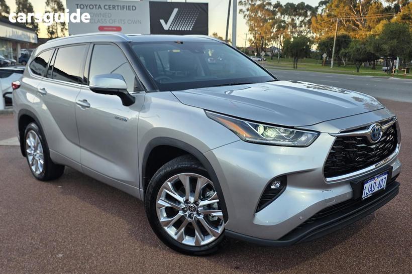 Silver 2022 Toyota Kluger Wagon Grande Hybrid Awd
