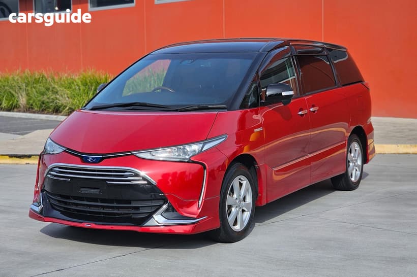 Red 2016 Toyota Estima SUV AERAS (HYBRID) AHR20