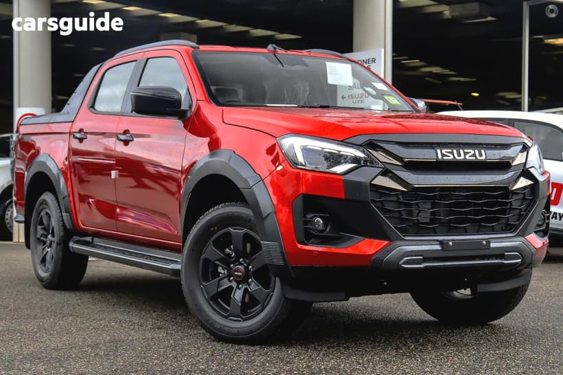 Red 2026 Isuzu D-MAX Crew Cab Utility X-Terrain (4X4)