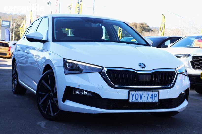 White 2021 Skoda Scala Hatchback 110 Tsi Ambition