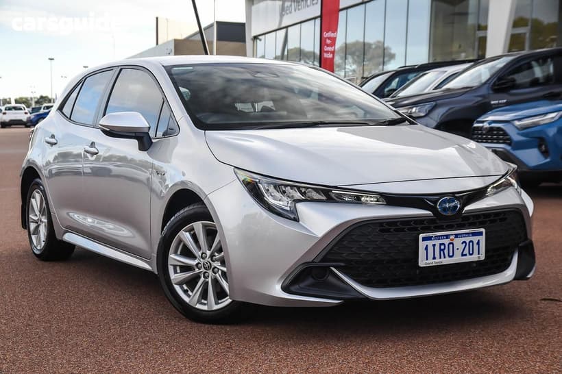 Silver 2025 Toyota Corolla Hatchback Ascent Sport Hybrid