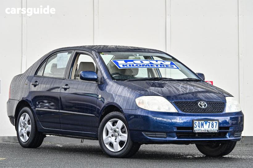 Blue 2003 Toyota Corolla Sedan Ascent