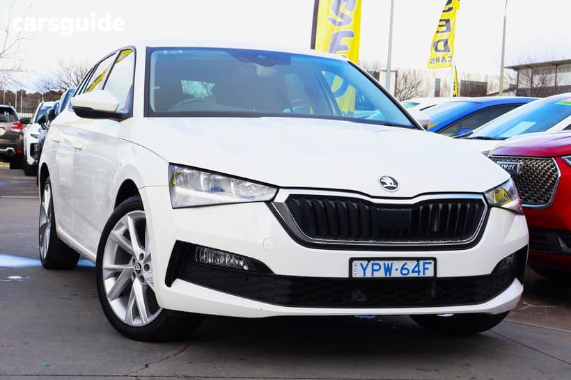 White 2022 Skoda Scala Hatchback 110 Tsi Ambition