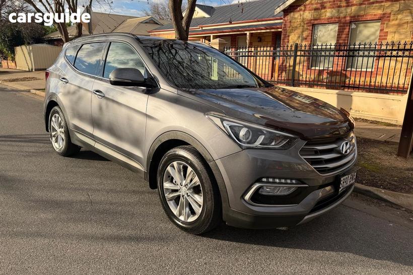 Grey 2016 Hyundai Santa FE Wagon Elite Crdi (4X4)