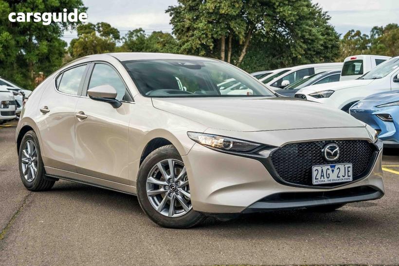 Beige 2024 Mazda 3 Hatchback G20 Pure