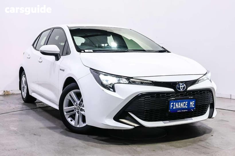 White 2022 Toyota Corolla Hatchback Ascent Sport Hybrid