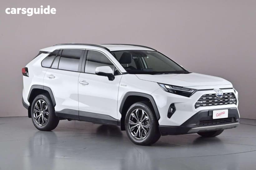 White 2024 Toyota RAV4 Wagon Gxl (Awd) Hybrid