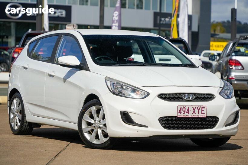 White 2017 Hyundai Accent Hatchback Sport