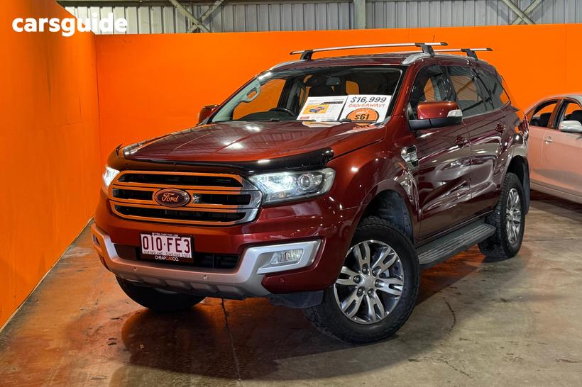 Red 2016 Ford Everest Wagon Trend