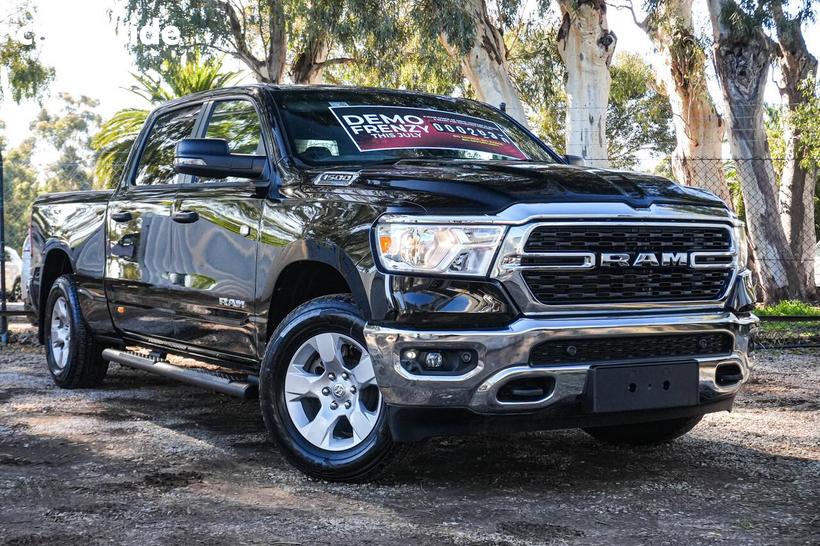 Black 2024 RAM 1500 Crew Cab Utility Big Horn (6-4 Tub) Mhev (4X4)