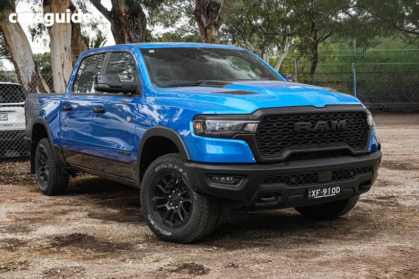 Blue 2025 RAM 1500 Crew Cab Utility Rebel Hurricane