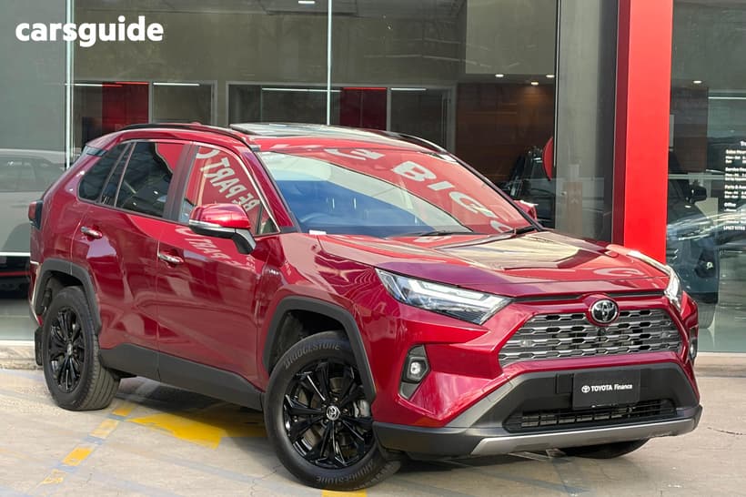 Red 2025 Toyota RAV4 SUV