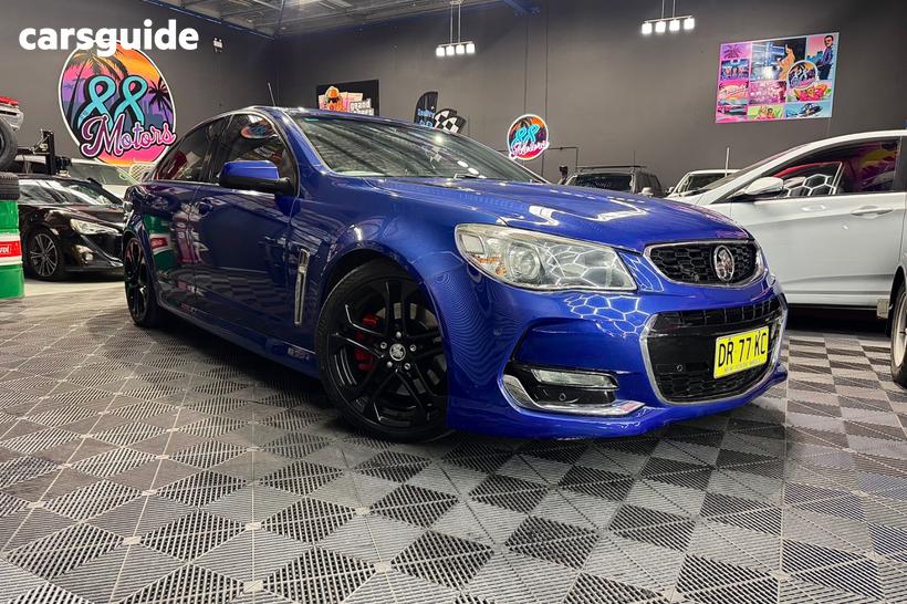 Blue 2017 Holden Commodore Sedan Ss