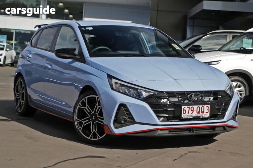 Blue 2026 Hyundai I20 Hatchback N