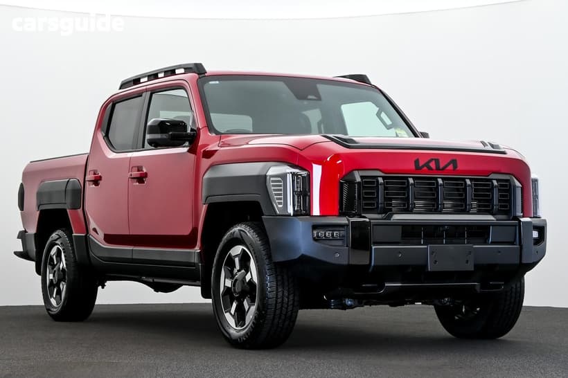 Red 2025 Kia Tasman Double Cab Pick Up X-Line (4X4) (0.9T) Bdy Fender