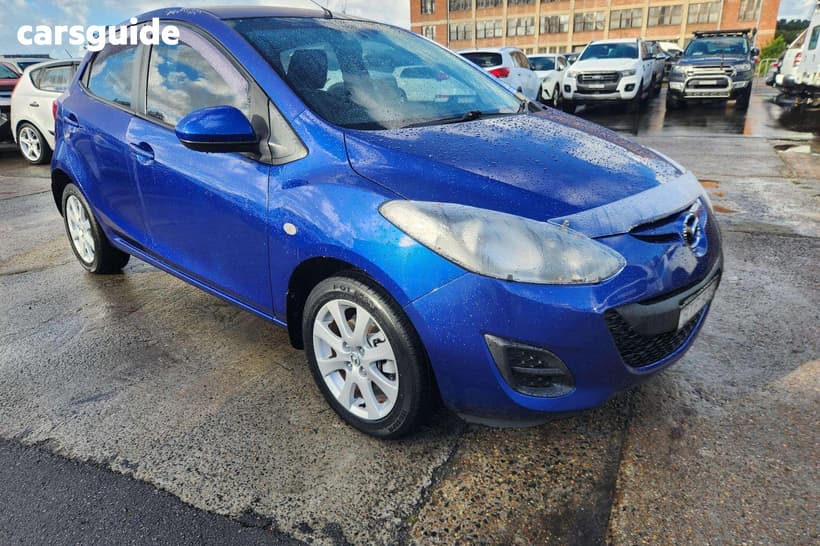 Blue 2010 Mazda 2 Sedan Maxx