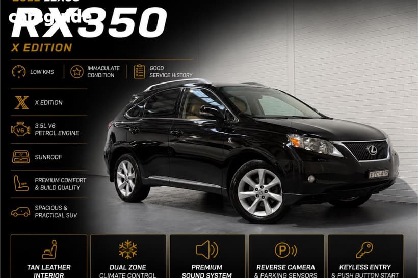 Black 2011 Lexus RX350 Wagon Prestige