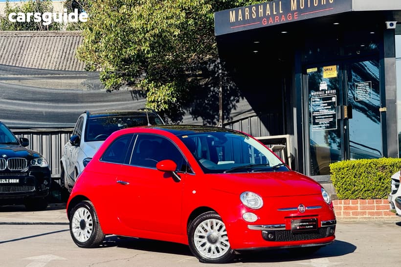 Red 2016 Fiat 500 Hatchback Lounge