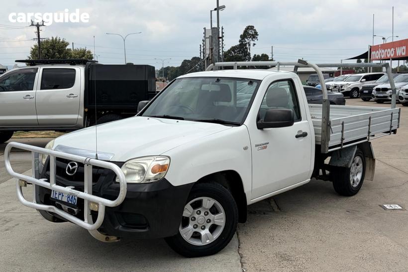 White 2010 Mazda BT-50 Cab Chassis Boss B2500 Dx