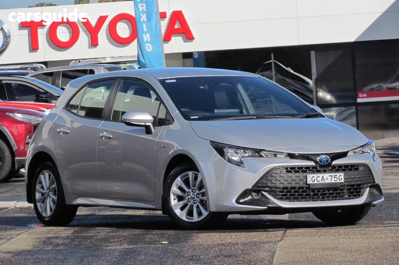 Silver 2025 Toyota Corolla Hatchback Ascent Sport Hybrid