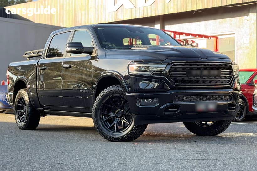 Black 2022 RAM 1500 Crew Cab Utility Limited Rambox (Hybrid)