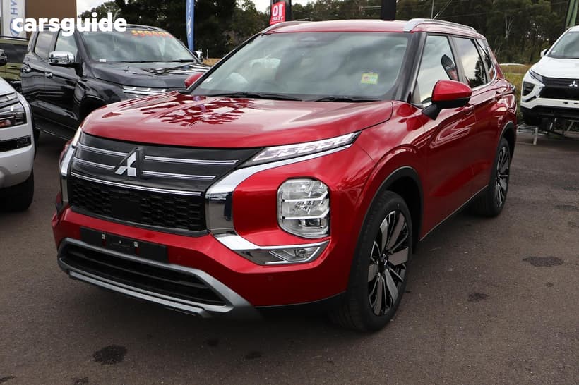 Red 2025 Mitsubishi Outlander Wagon Aspire 7 Seat (Awd)