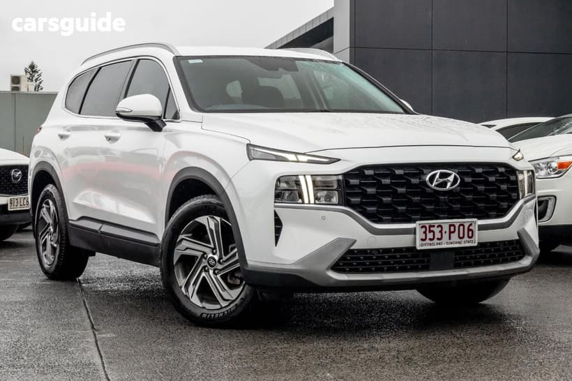 White 2021 Hyundai Santa FE Wagon Active Crdi (Awd)