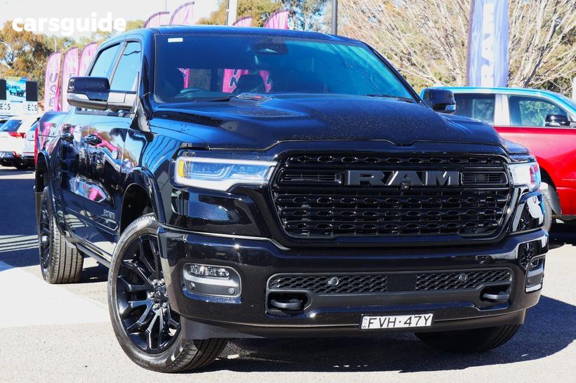 Black 2025 RAM 1500 Crew Cab Utility Limited Rambox Ho Hurricane