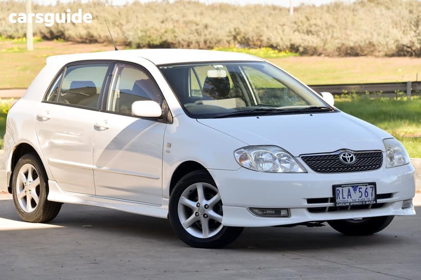 White 2002 Toyota Corolla Hatchback Levin Seca