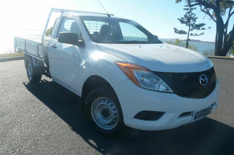 White 2013 Mazda BT-50 Cab Chassis Xt (4X2)