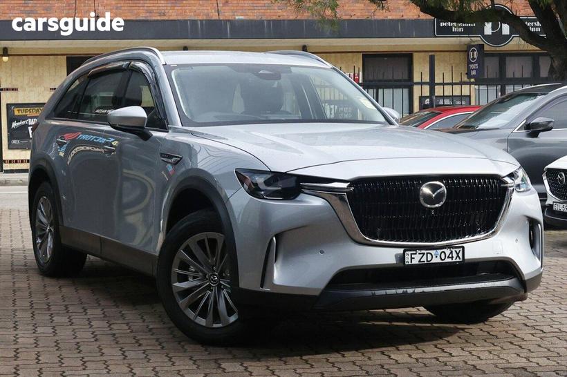 Silver 2025 Mazda CX-90 Wagon G50E Touring Mhev