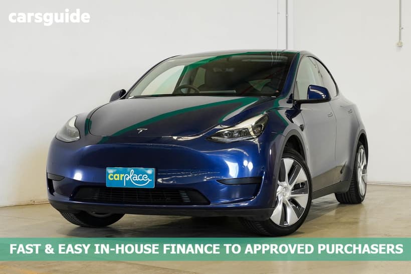 Blue 2023 Tesla Model Y Wagon Rear-Wheel Drive