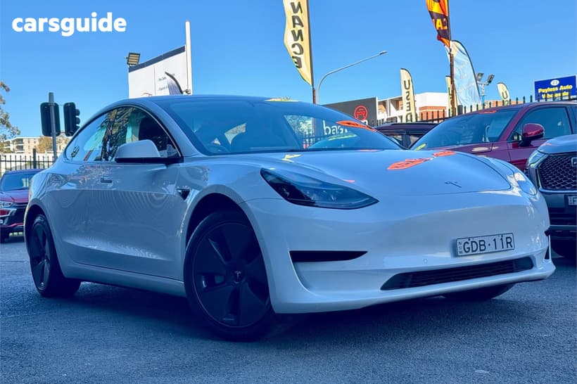 White 2023 Tesla Model 3 Sedan Rear-Wheel Drive