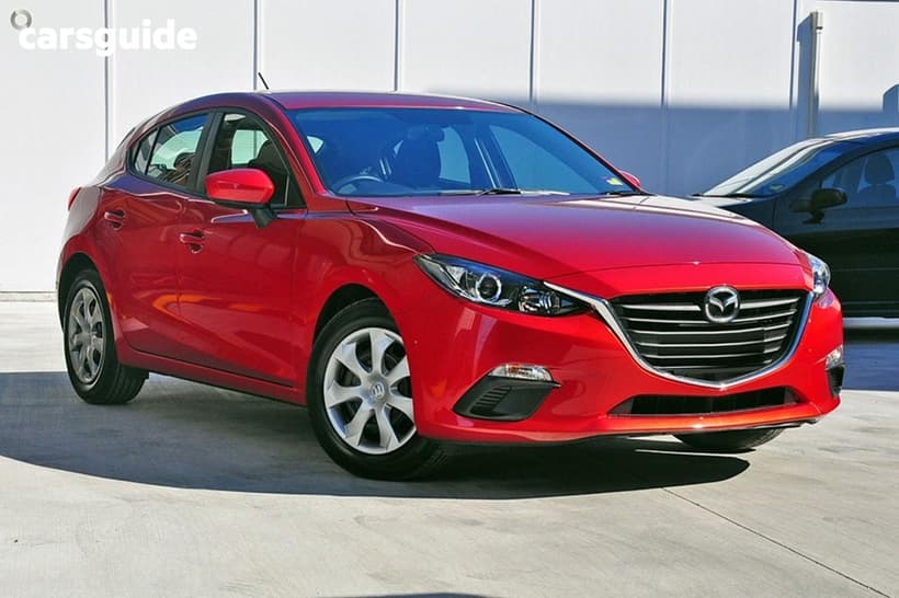 Red 2014 Mazda 3 Hatchback Neo