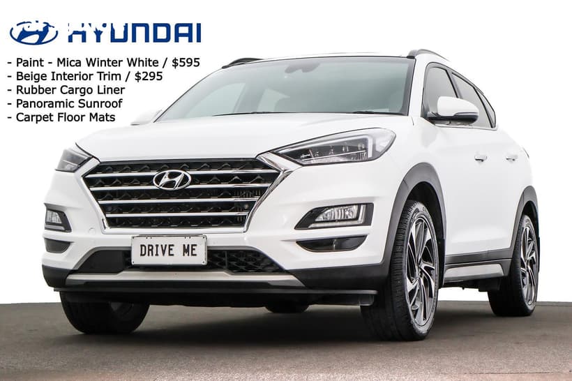 White 2019 Hyundai Tucson Wagon Highlander (Awd)