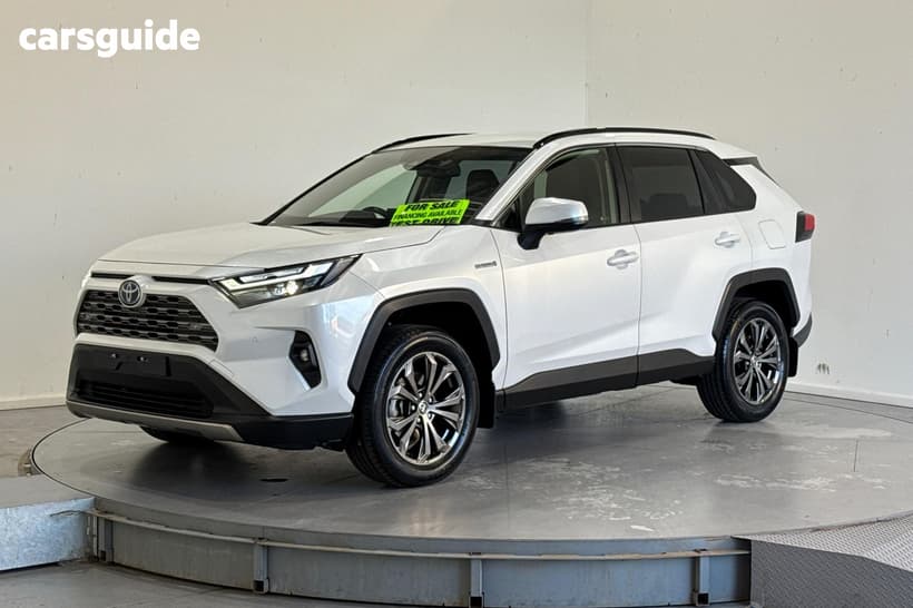 White 2024 Toyota RAV4 Wagon Gxl (2Wd) Hybrid