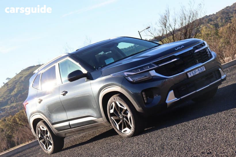 Grey 2025 Kia Seltos Wagon Gt-Line (Awd) (Sunroof)