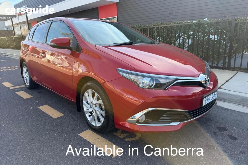 Red 2016 Toyota Corolla Hatchback Ascent Sport