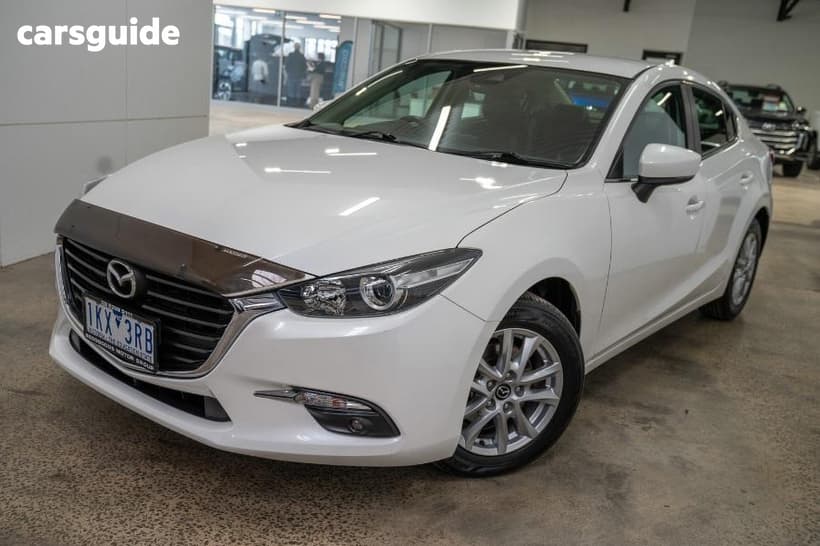 White 2017 Mazda 3 Sedan Touring